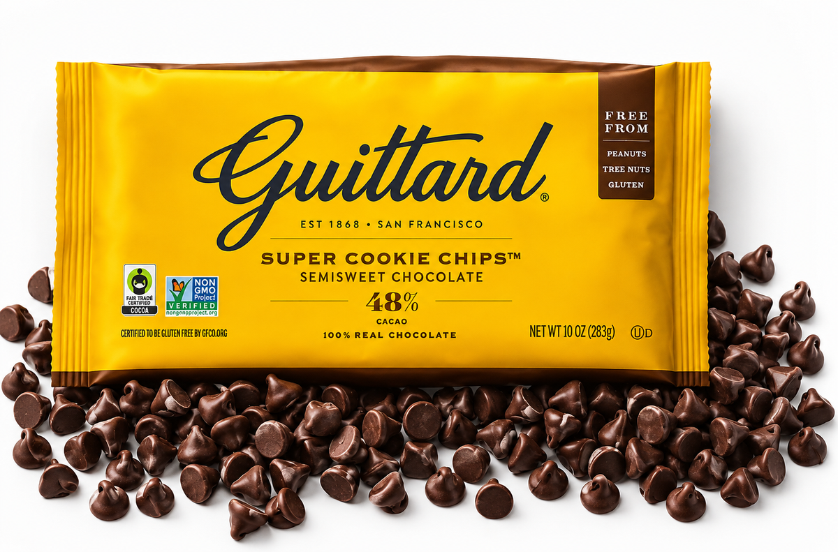 Guittard 2049C7 Super Cookie Chips® S/S 48% 12/9 oz (300 Ct.)