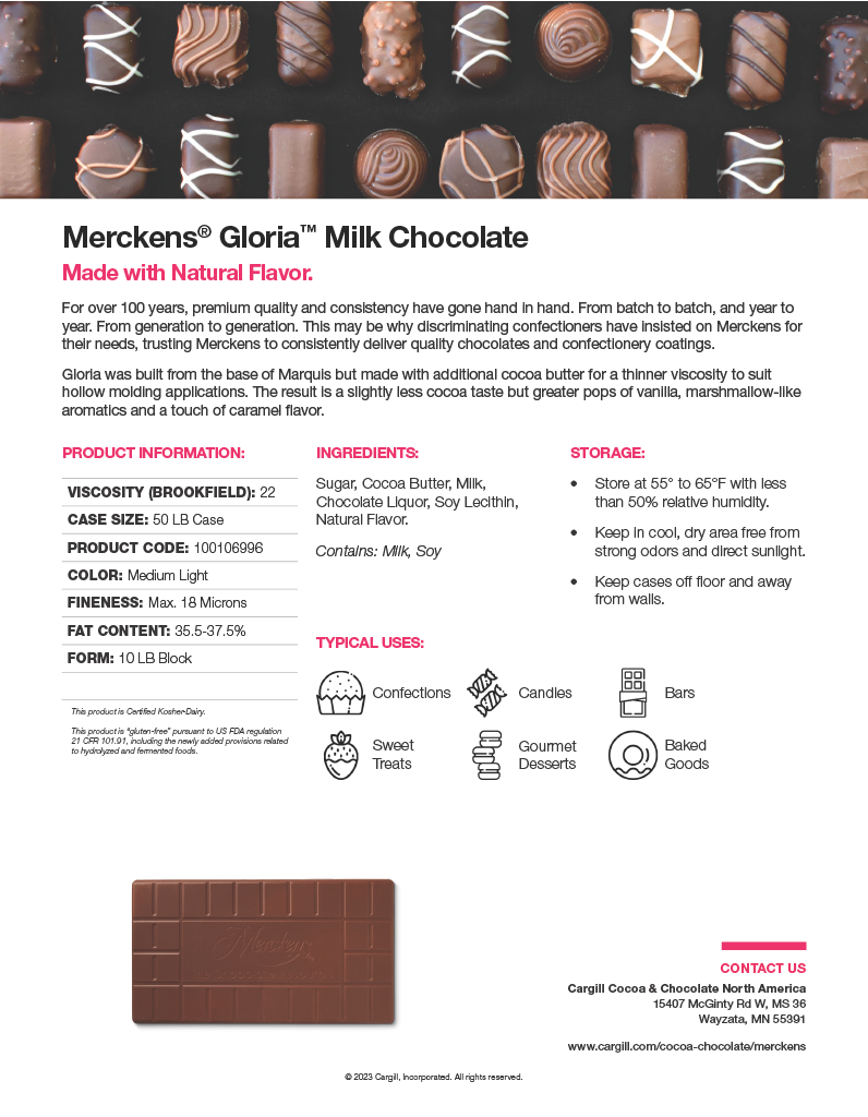 Merckens® Gloria Milk 50lb